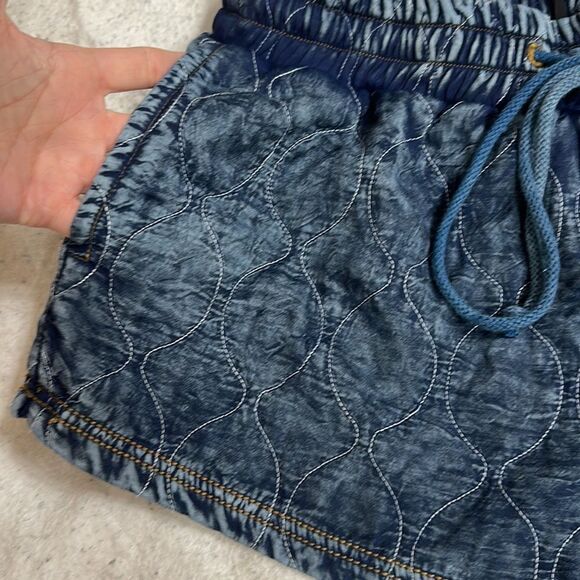 Urban Outfitters quilted fleece denim shorts. New! - Picture 2 of 5